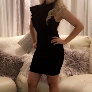 Black mini dress